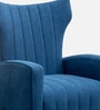 Flexed  Velvet Guest Chairs In Blue Colour
