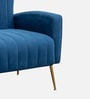 Flexed  Velvet Guest Chairs In Blue Colour