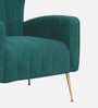 Flexed  Velvet Guest Chairs In Green  Colour