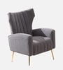 Flexed  Velvet Guest Chairs In Grey  Colour