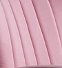 Flexed  Velvet Lounge Chair In Pink Colour
