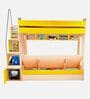 Multi Flexi Bunk Bed in Yellow Colour with Hydraulic Storage