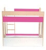 Multi Flexi Bunk Bed with Display Shelves in Pink
