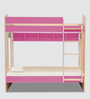 Multi Flexi Bunk Bed with Display Shelves in Pink