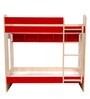 Multi Flexi Bunk Bed with Display Shelves in Red
