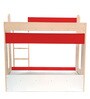 Multi Flexi Bunk Bed with Display Shelves in Red