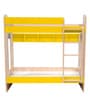 Multi Flexi Bunk Bed with Display Shelves in Yellow
