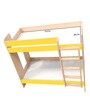 Multi Flexi Bunk Bed with Display Shelves in Yellow