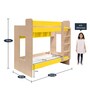 Multi Flexi Bunk Bed with Display Shelves in Yellow