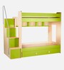Multi Flexi Bunk Bed in Green Colour with Drawer Storage
