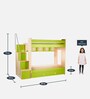 Multi Flexi Bunk Bed in Green Colour with Drawer Storage
