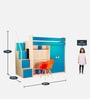 Combi Kids Bed in Sky Blue Colour with Wardrobe and Study Table