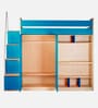 Combi Kids Bed in Sky Blue Colour with Wardrobe and Study Table