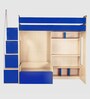 Combi Bunk Bed in Blue Colour with Drawer Storage & Study Table