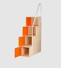 Combi Bunk Bed in Orange Colour with Drawer Storage & Study Table