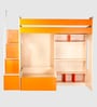 Combi Bunk Bed in Orange Colour with Drawer Storage & Study Table