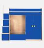 Combi Bunk Bed in Blue Colour with Drawer Storage and Wardrobe