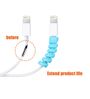 Flexible Silicone Mouse Cell Phone Charger Wire Cable Protector Saver, 4 Pcs, Multi Color
