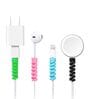 Flexible Silicone Mouse Cell Phone Charger Wire Cable Protector Saver, 4 Pcs, Multi Color