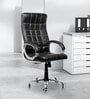 Flexrest Office Chair With Leather Pattern In Black Colour Flexrest Office Chair With Leather Pattern In Black Colour