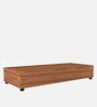 Flick Single Bed In Lyon Teak Finish With Box Storage