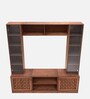 Flicker Solid Wood TV Unit in Walnut Finish