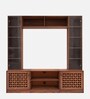 Flicker Solid Wood TV Unit in Walnut Finish