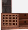 Flicker Solid Wood TV Unit in Walnut Finish