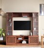 Flicker Solid Wood TV Unit in Walnut Finish