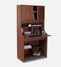 Flicker Hutch Desk in Walnut Finish