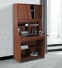Flicker Hutch Desk in Walnut Finish