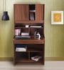 Flicker Hutch Desk in Walnut Finish