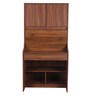 Flicker Hutch Desk in Walnut Finish