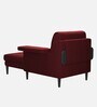 Flight Fabric Chaise Lounger in Red Colour