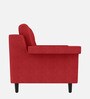 Flight Fabric 1 Seater Sofa in Red Colour
