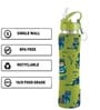 Flip Bot Rubber Finish 750 ml Green Stainless Steel  Sipper