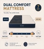 FLIP Dual Comfort Hard & Soft Roll Packed 6 Inch Foam Mattress In Queen Size