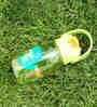 Flip Straw 400ml Yellow & Green Plastic Bottle