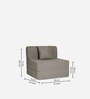 Flipper Fabric 1 Seater Sofa Cum Folding Bed In Pearl Colour