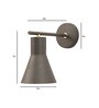 Float Aricolo Grey Matt Metal Wall Light