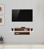 Float TV Unit In Columbian Walnut Finish