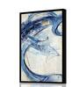 Floater Blue Synthetic Wood Wall Art