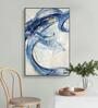 Floater Blue Synthetic Wood Wall Art