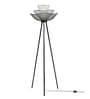 Mallawi Black Iron Shade Tripod Floor Lamp with Iron Base