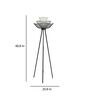 Mallawi Black Iron Shade Tripod Floor Lamp with Iron Base