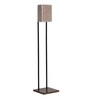 Artura Beige Fabric Shade Club Floor Lamp With Metal Base