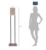 Artura Beige Fabric Shade Club Floor Lamp With Metal Base