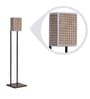 Artura Beige Fabric Shade Club Floor Lamp With Metal Base