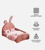 Floppy Ears Kids Toddler Bed In Pink Colour