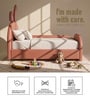 Floppy Ears Kids Twin Bed in Pink Colour